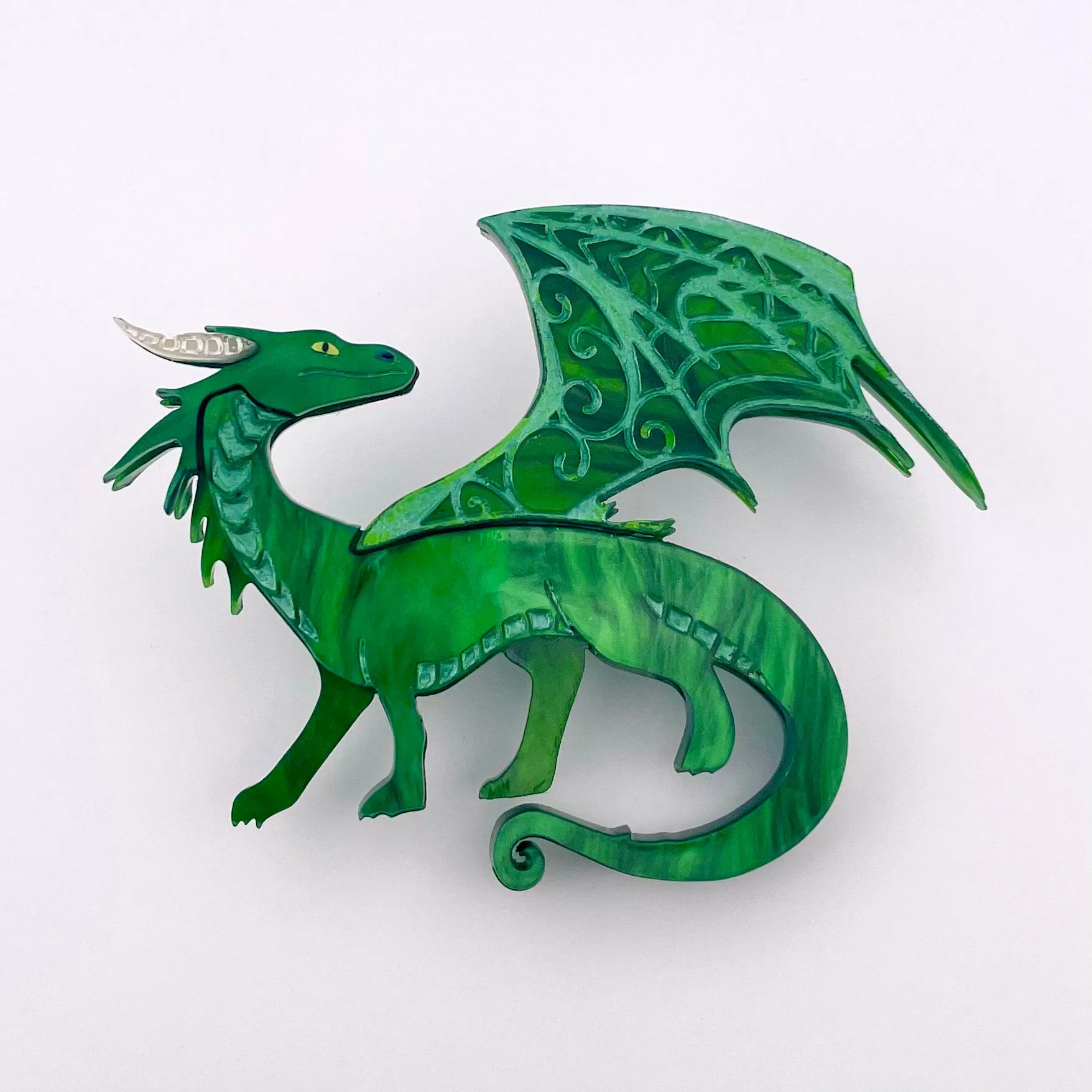 Green Dragon - Brooch