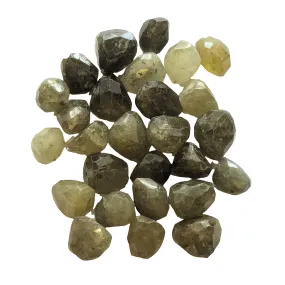 Grossular Garnet Faceted Nugget Beads (per bead)