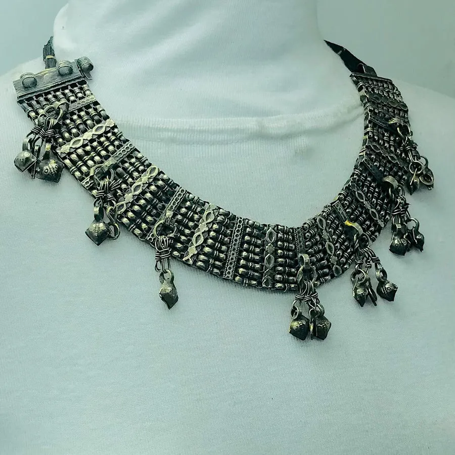 Handmade Vintage Kuchi Choker Necklace