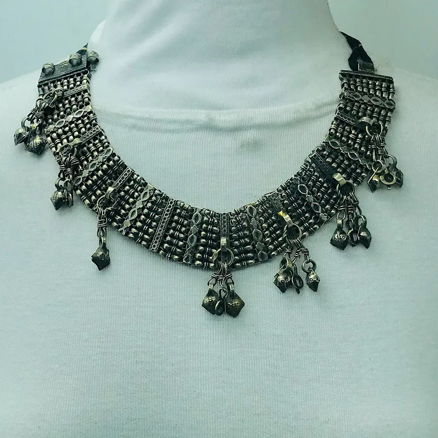 Handmade Vintage Kuchi Choker Necklace