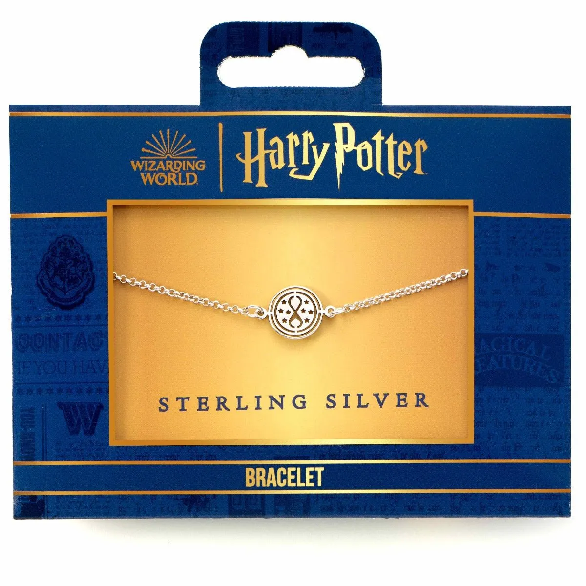 Harry Potter Sterling Silver Time Turner Charm Bracelet  SCB00524