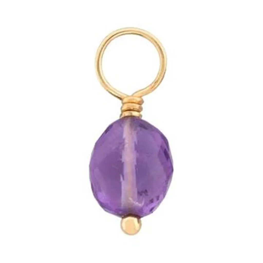 Heather B. Moore Purple Amethyst Faceted Oval Gemstone