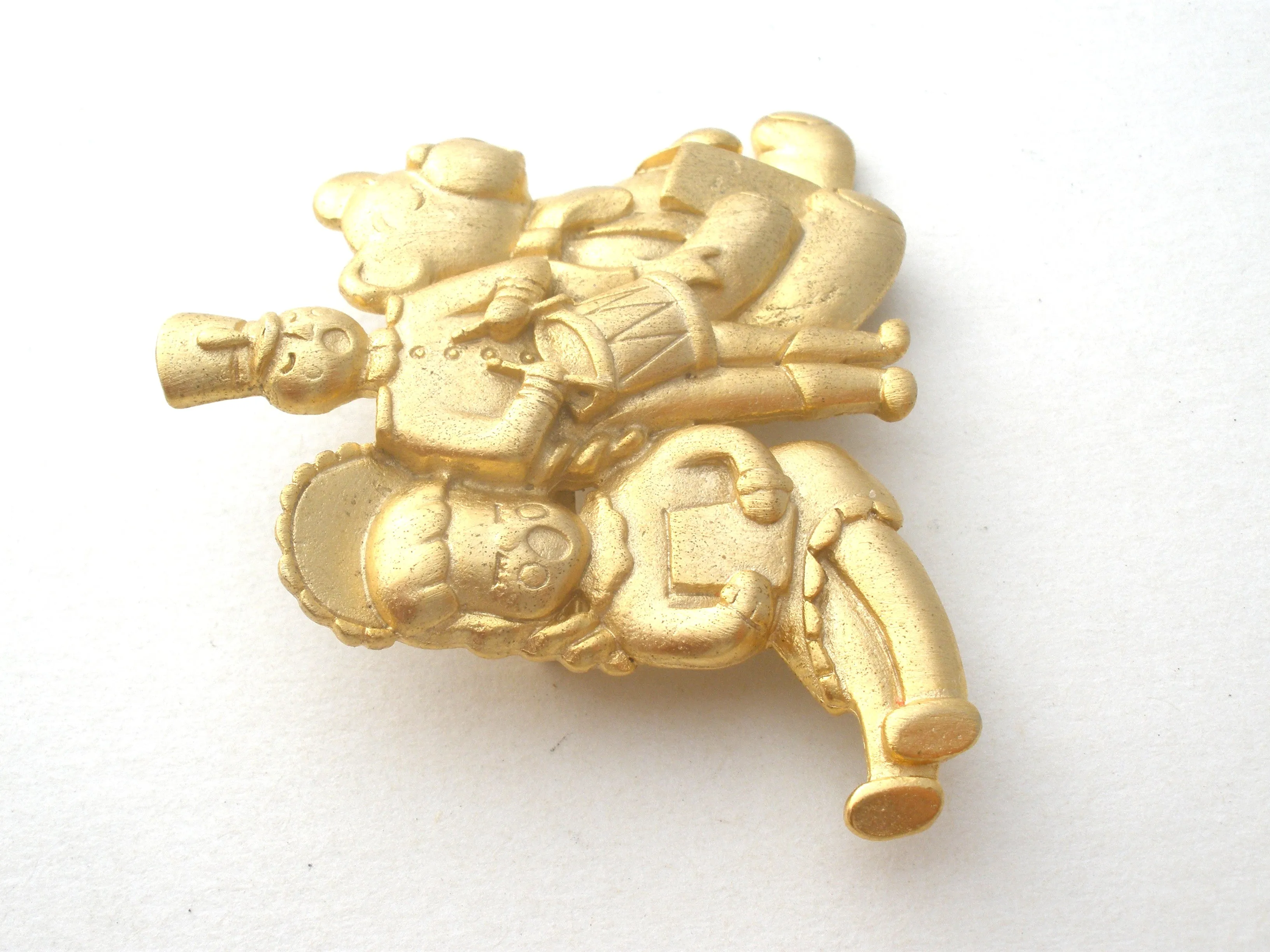 JJ Christmas Toy Brooch Vintage Pin