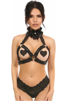 Kitten Collection Pinstripe Triangle Top Body Harness