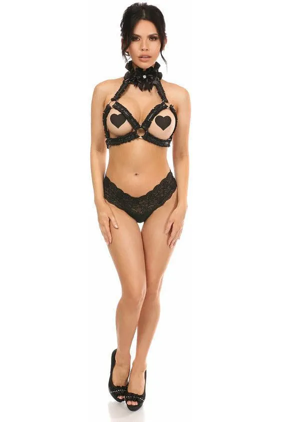 Kitten Collection Pinstripe Triangle Top Body Harness