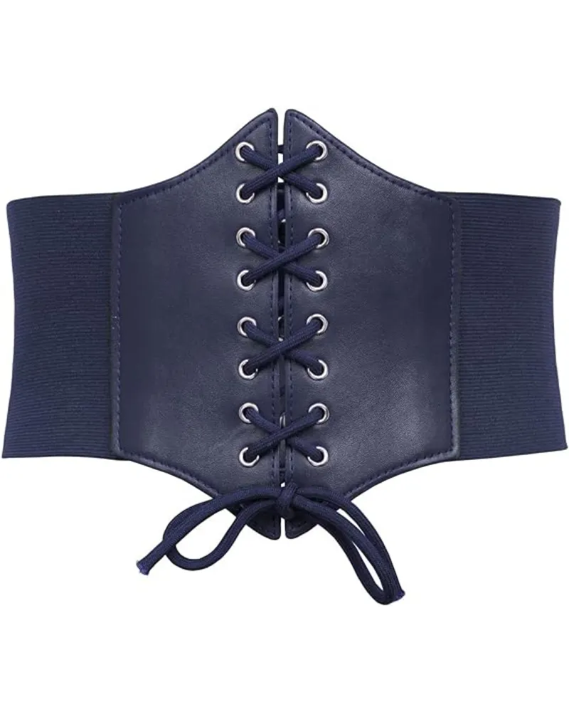 Lace-up Cinch Belt Tied Corset Elastic Waist Belt