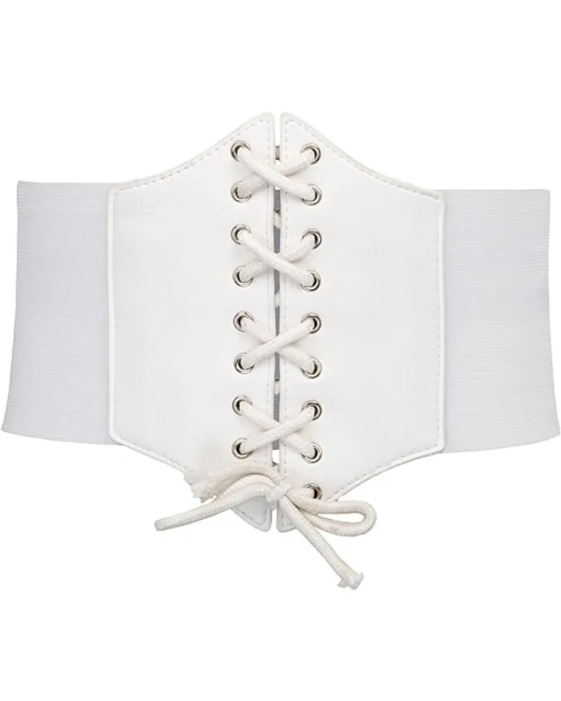 Lace-up Cinch Belt Tied Corset Elastic Waist Belt