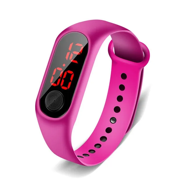 Led Outdoor Sport Digital Waterproof Clock For Boys Girls