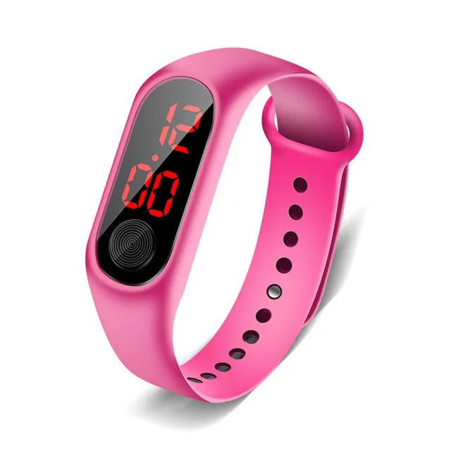 Led Outdoor Sport Digital Waterproof Clock For Boys Girls