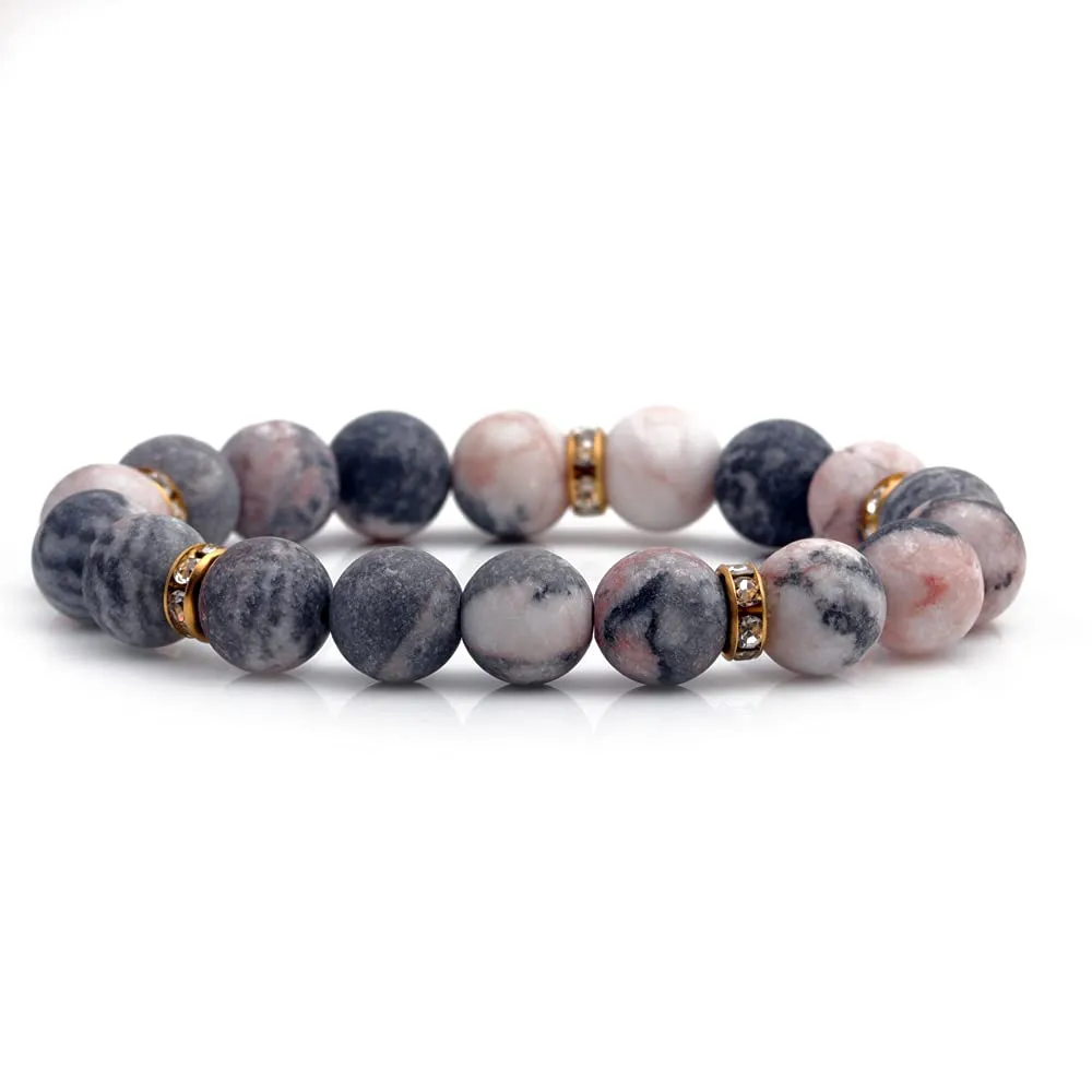 liagza Healing Bracelet For Women Anxiety Crystal Bracelet Chakra Beaded Bracelets Rose Quartz Crystals And Healing Stones Yoga Bead Bracelet Calming Stretch Bracelet Stress Relief Gifts For Women