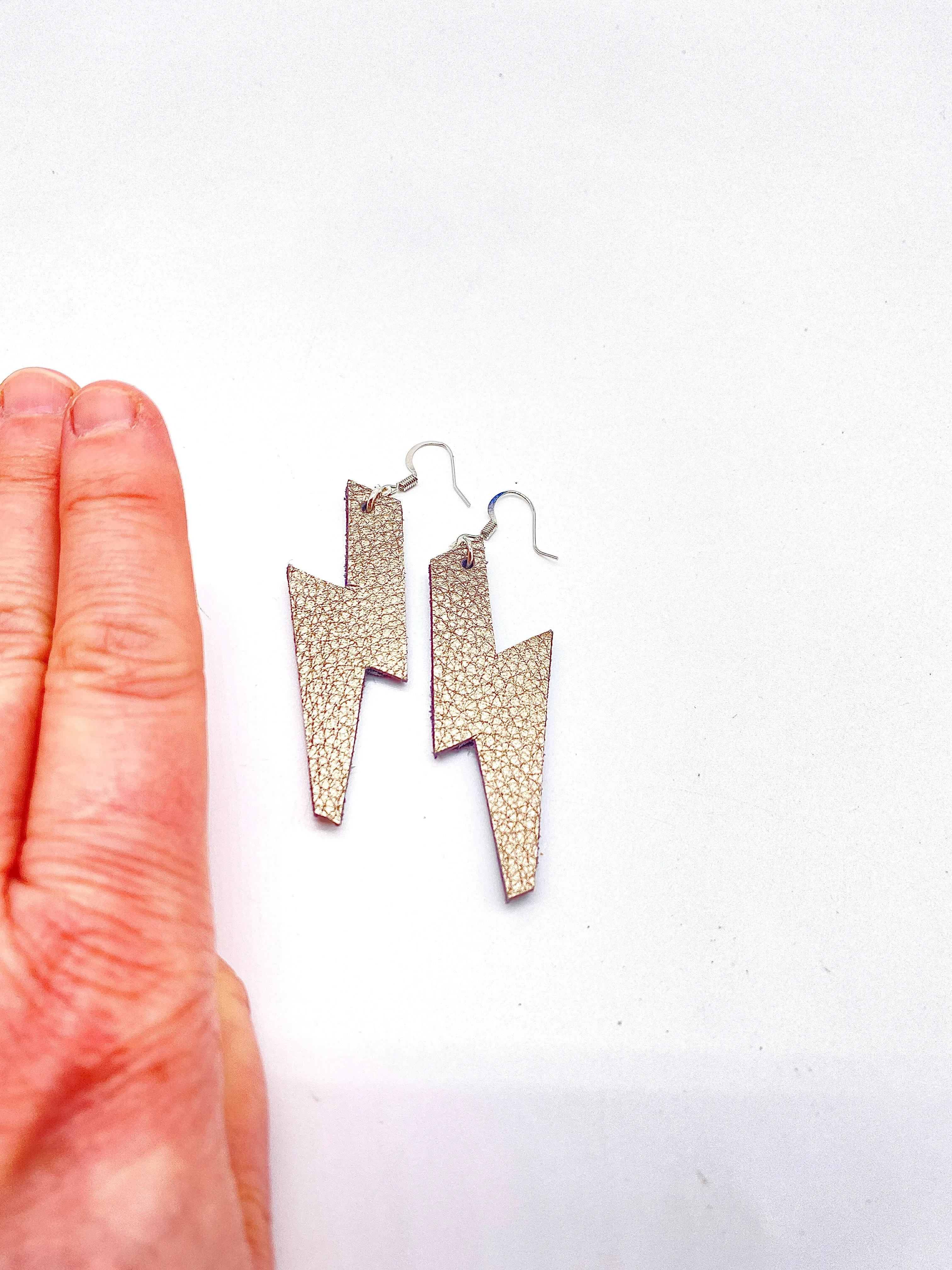 Lightening bolt earrings