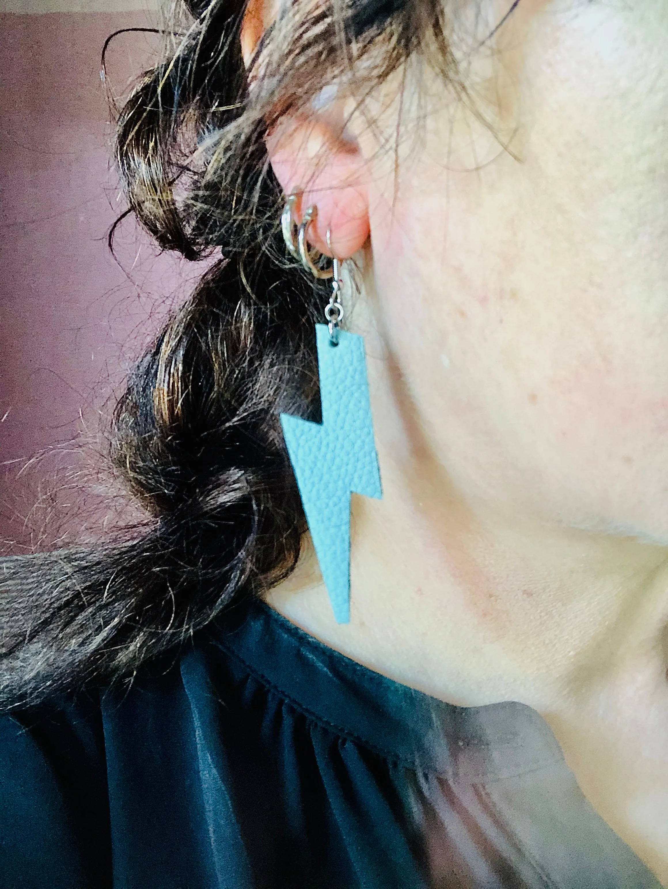 Lightening bolt earrings