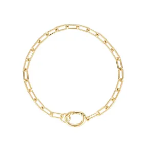 Linda Tahija Paperclip Bracelet, Gold or Silver