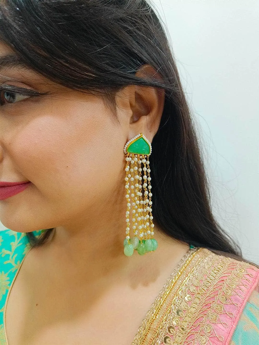 Long Chain Dangle Earrings