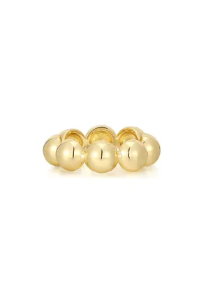 LUV AJ | Oversized Ball Chain Ring - Gold