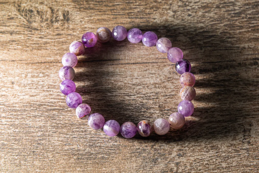 Luxury Faceted Dog Tooth Amethyst Natural Gemstone Bracelet