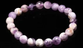 Luxury Faceted Dog Tooth Amethyst Natural Gemstone Bracelet