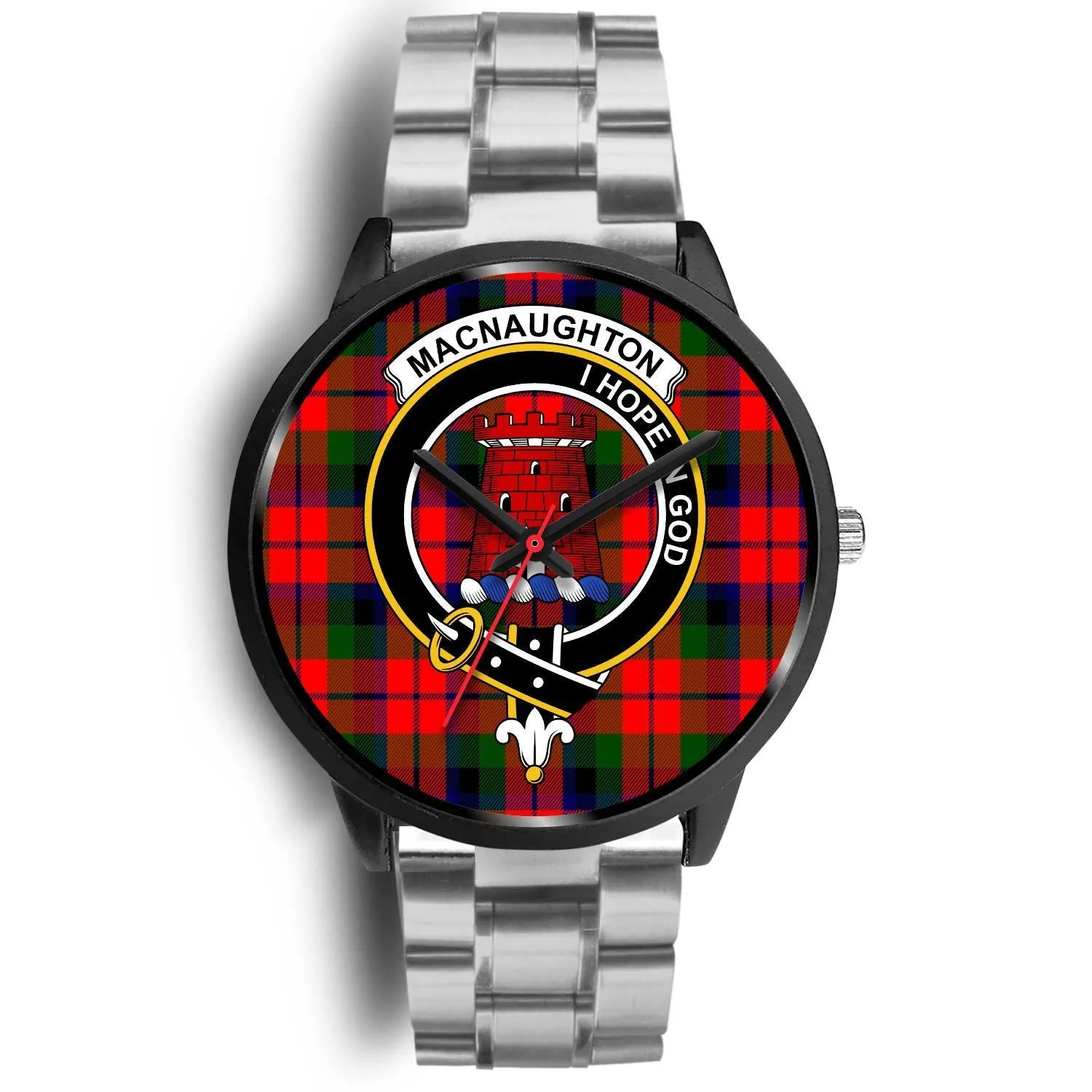 MacNaughton Modern Clan Badge Tartan Black Watch