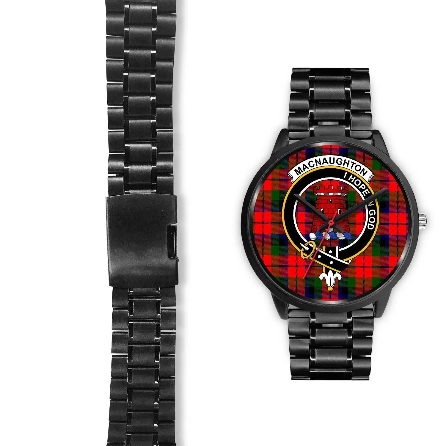 MacNaughton Modern Clan Badge Tartan Black Watch