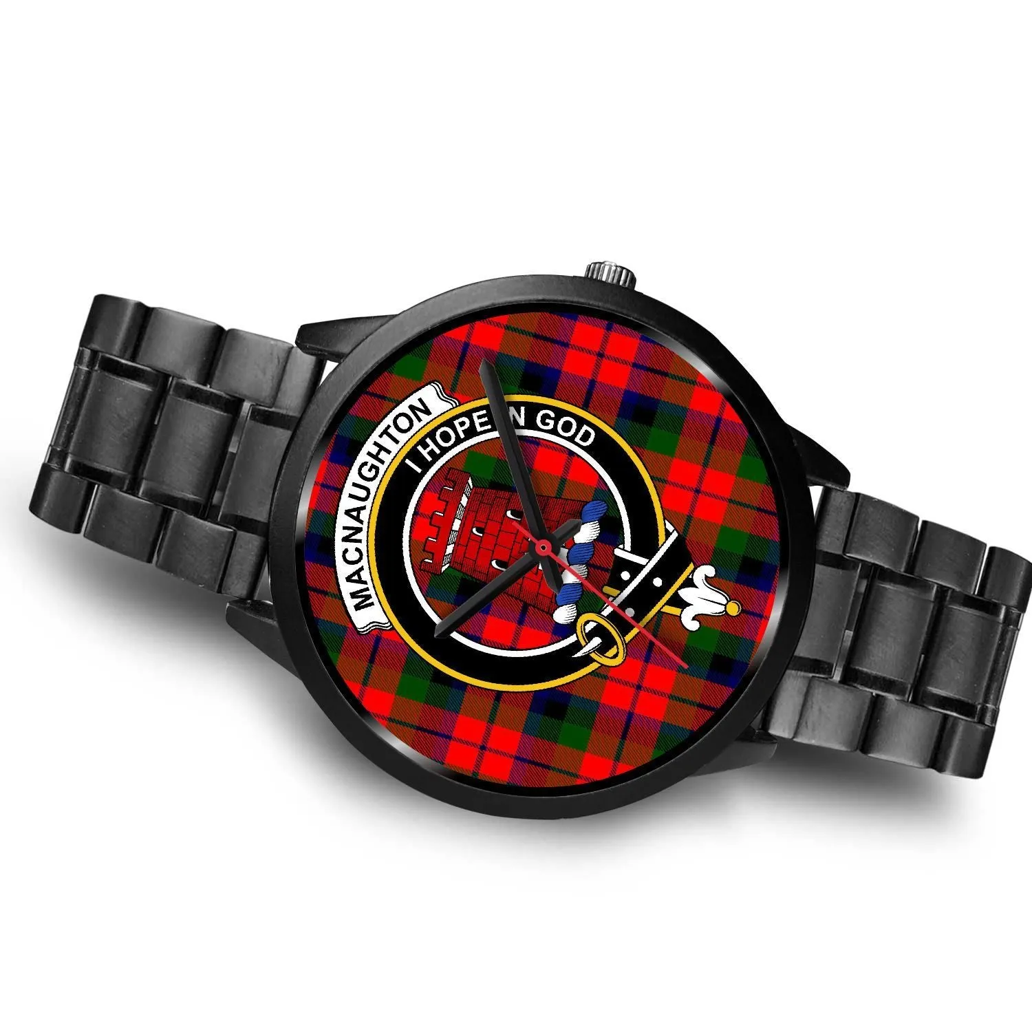 MacNaughton Modern Clan Badge Tartan Black Watch