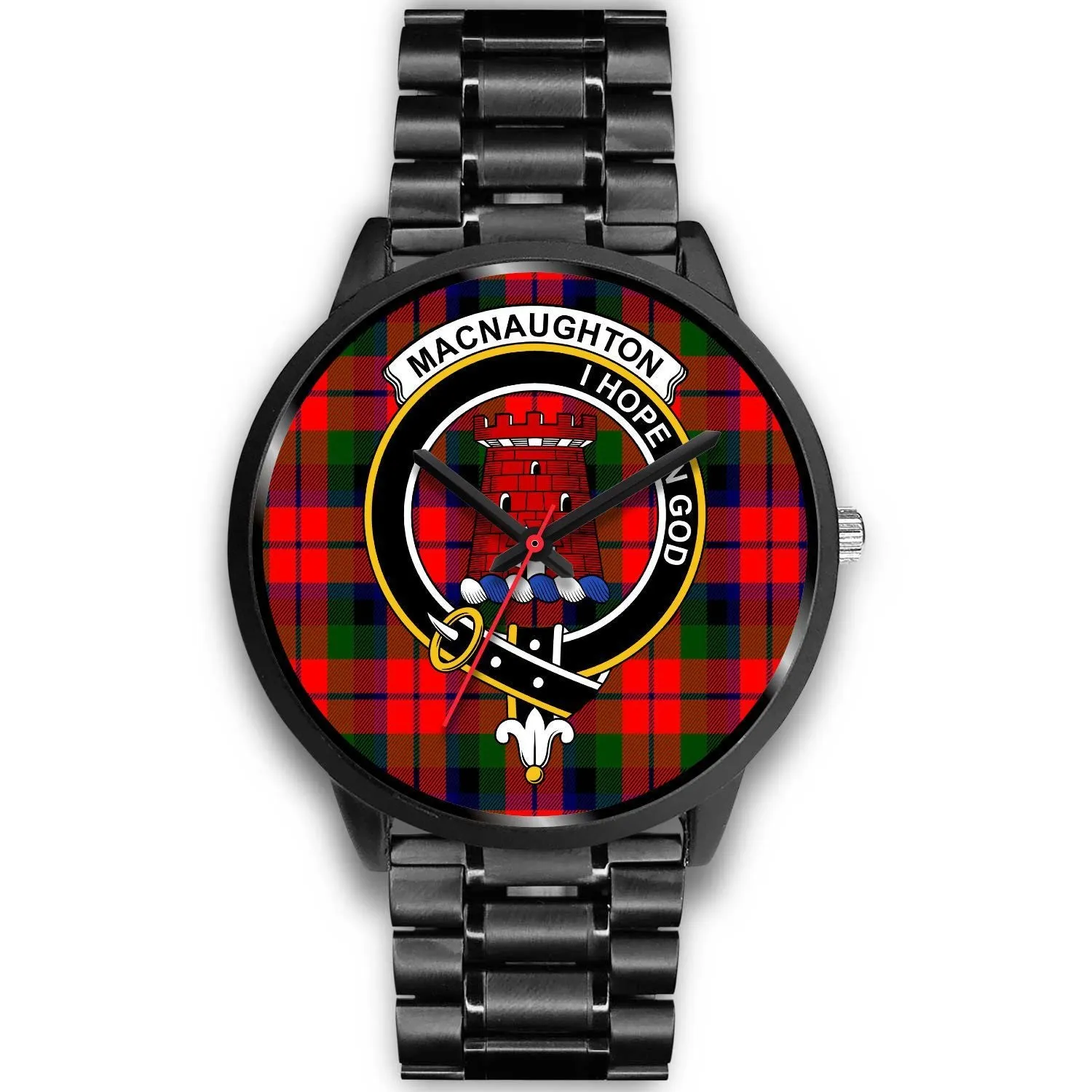 MacNaughton Modern Clan Badge Tartan Black Watch