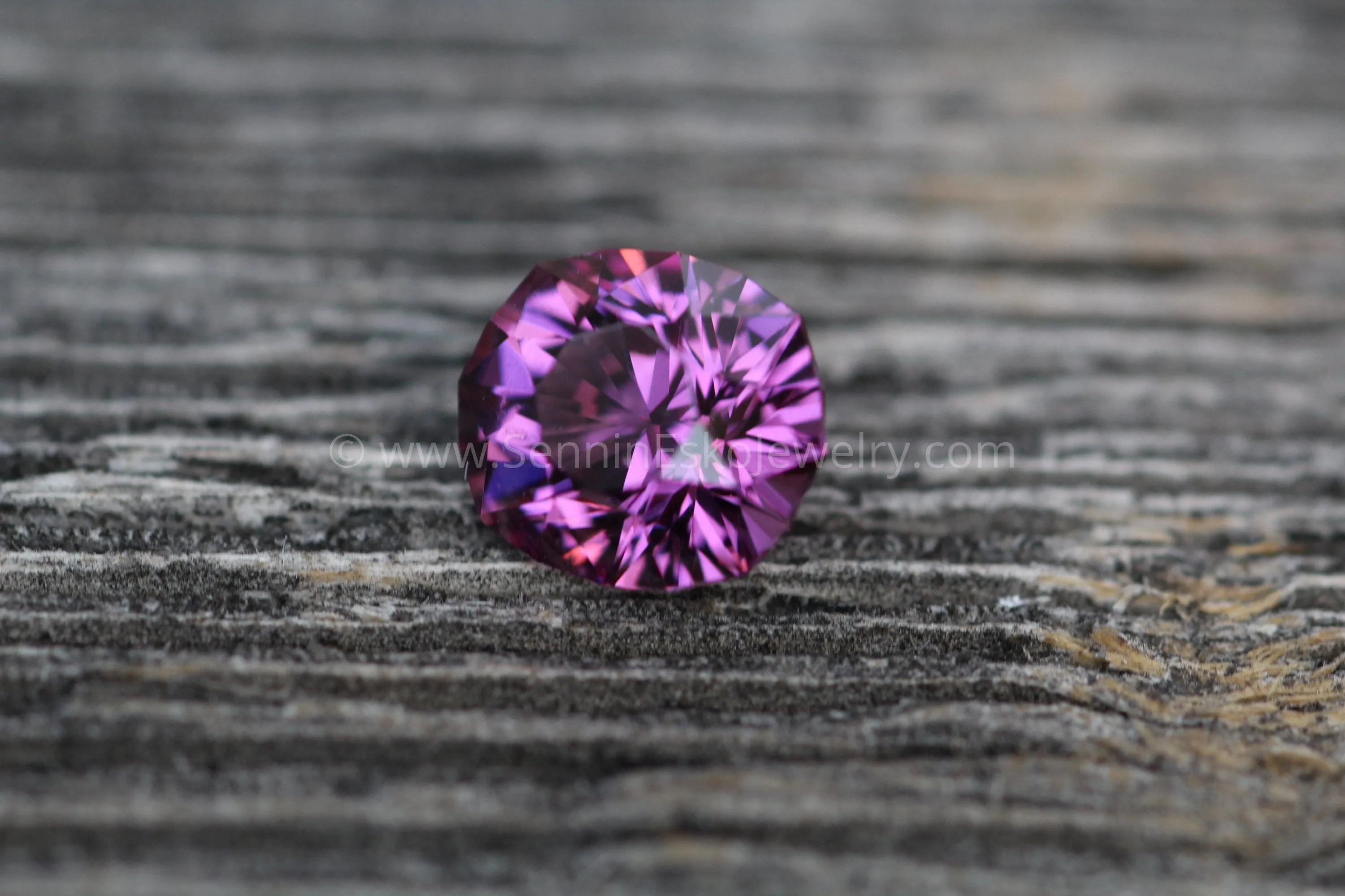 Mahenge Garnet 6.7x5.9mm, 1.27 carats - Precision Cut Garnet - Oval Garnet - Pink Garnet - Intense Garnet