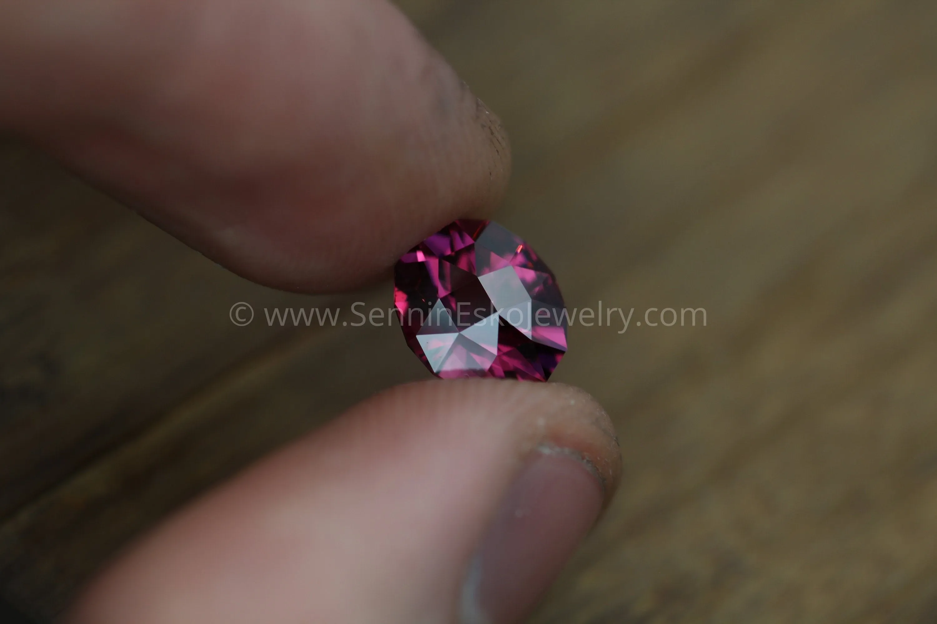 Malawi Garnet Oval Hand Cut Gemstone - Precision Cut 9x10mm Garnet - Loose Gemstone - Precision Cut Gemstone