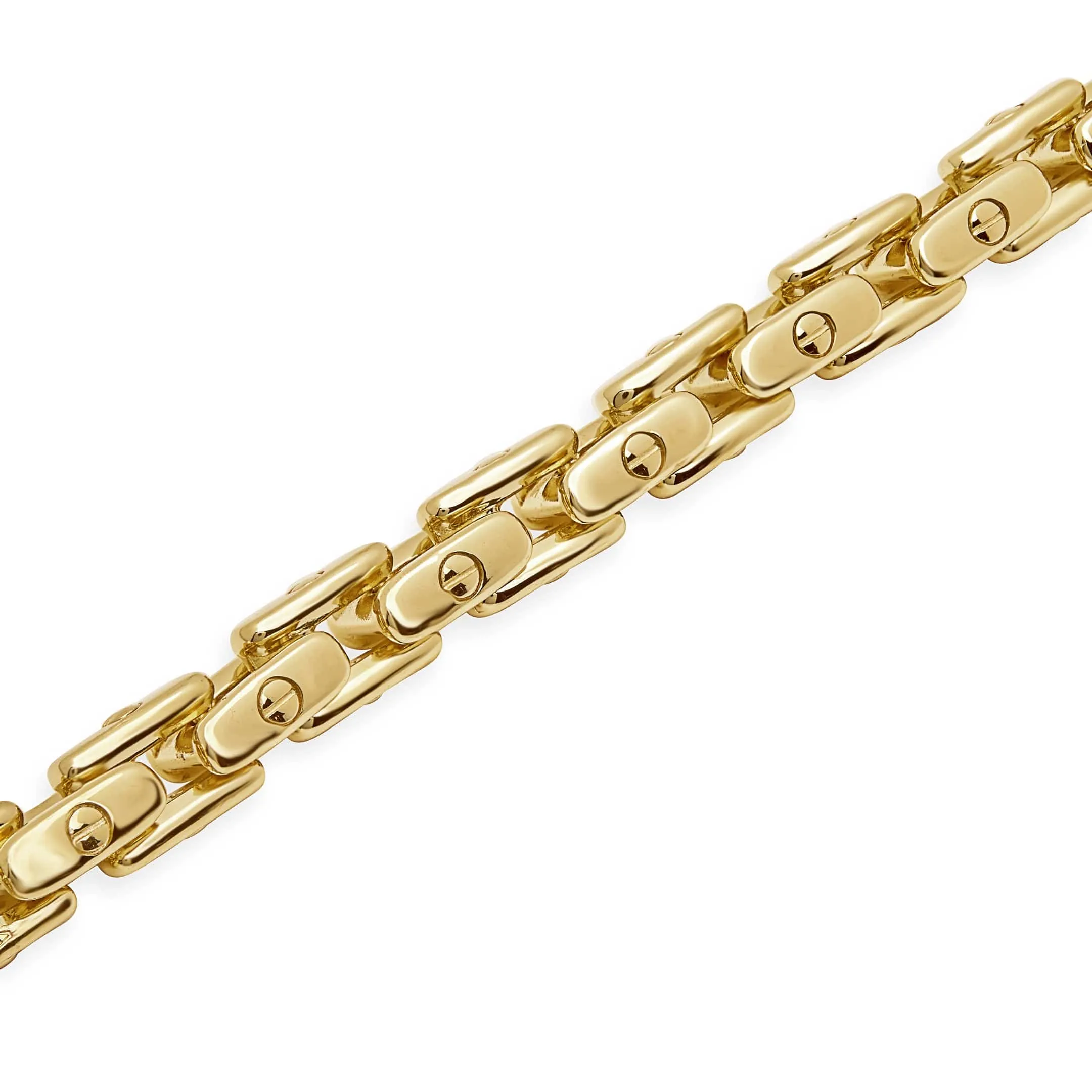 Men's Bold Anchor Bracelet in Yellow Gold