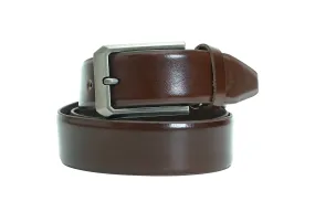 Mens Formal leather Belt 40409(BROWN)