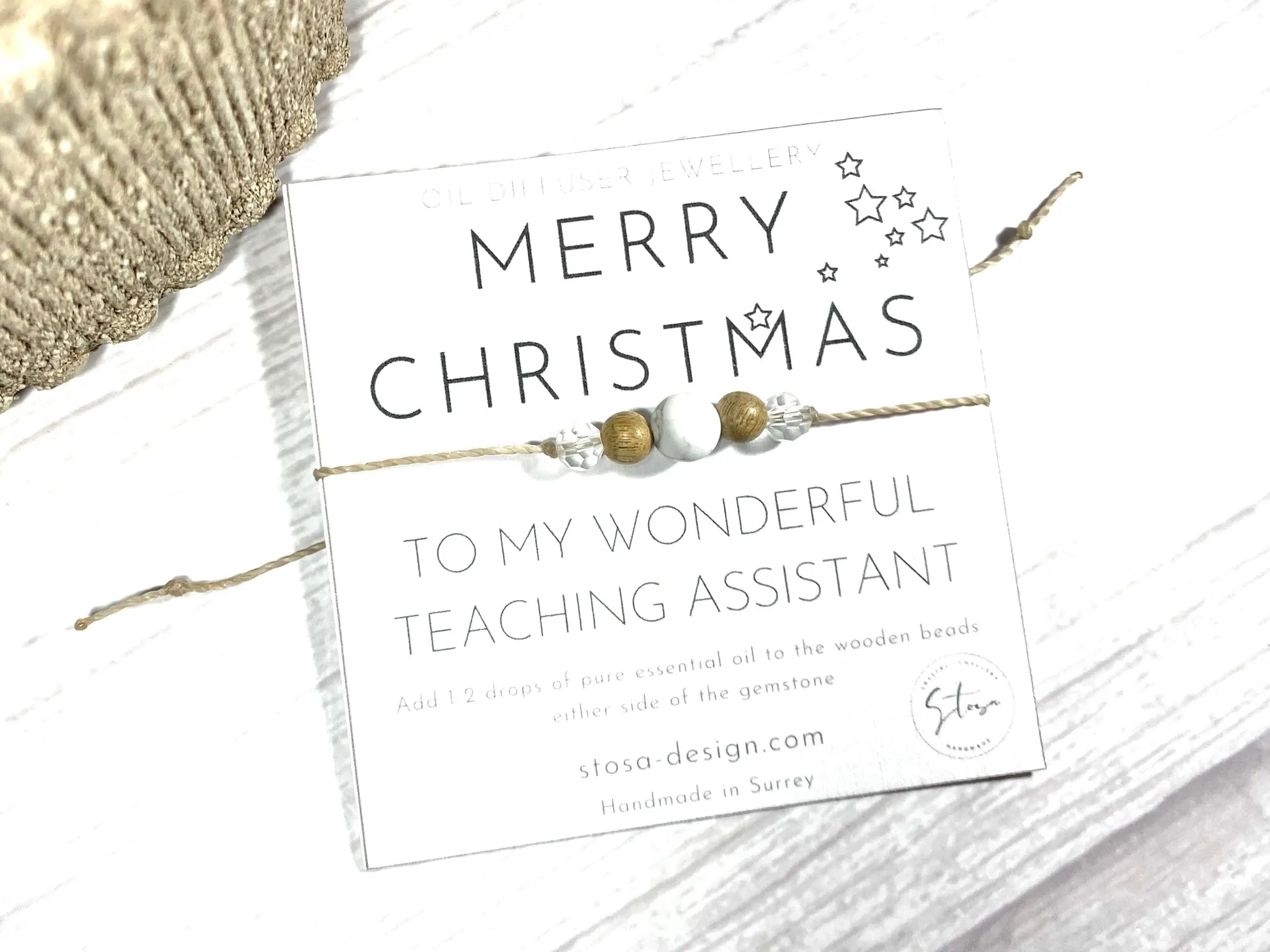 Merry Christmas Teaching Assistant Card