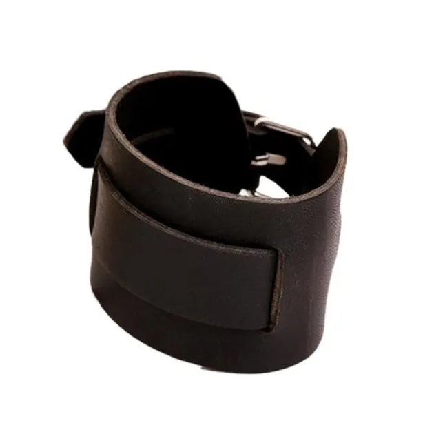 Metal Punk Gothic Unistrap Buckle Bracelet