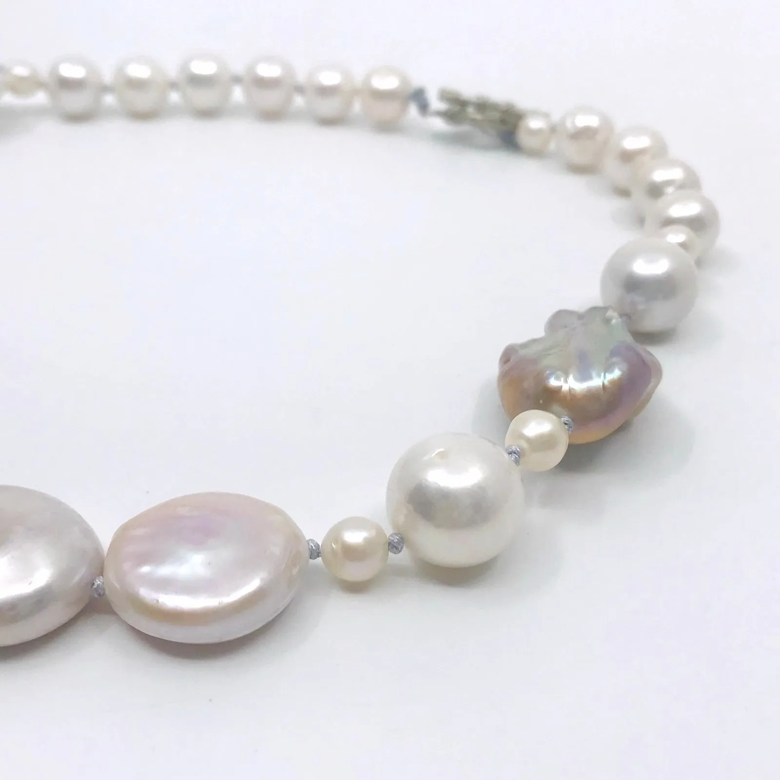 Mixed Pearl Necklace (18") by Soma Mo