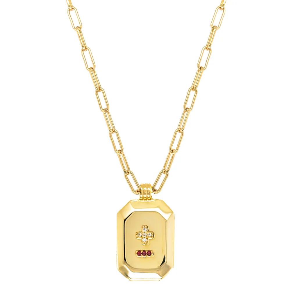 Mod   Jo French Love Poem Pendant Necklace