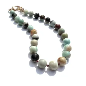 MPR x IMAGINARIUM: Chrysoprase   Garnet Mix Necklace