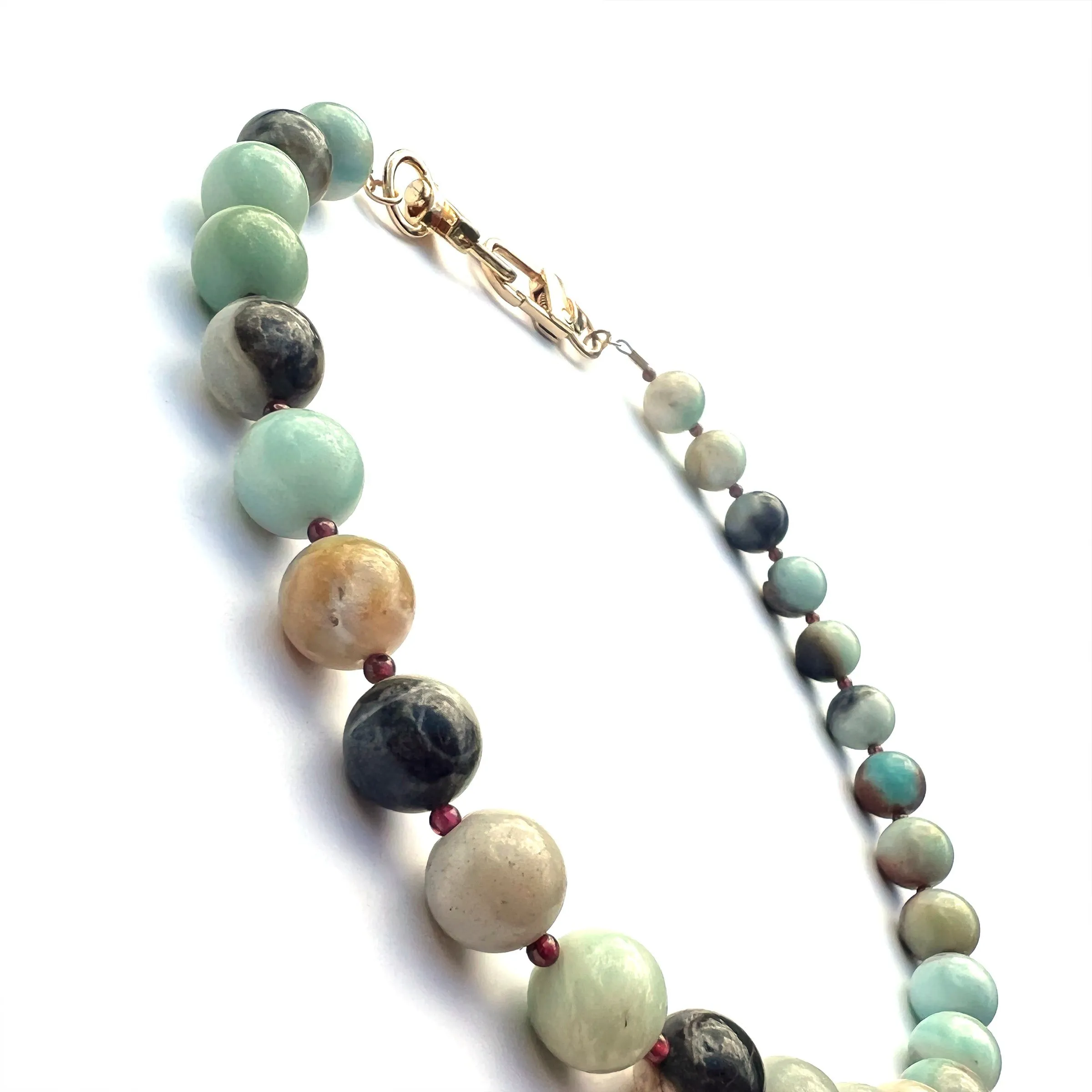 MPR x IMAGINARIUM: Chrysoprase   Garnet Mix Necklace