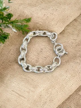 Multi Link Chain Bracelet - Silver