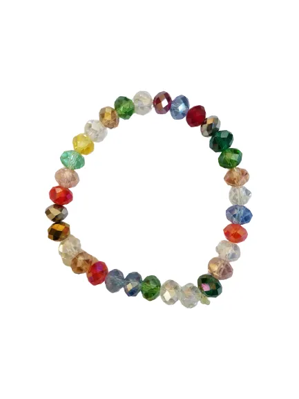 Multicolor Sparkle Stacker Bella Africa Beaded Stretch Bracelet