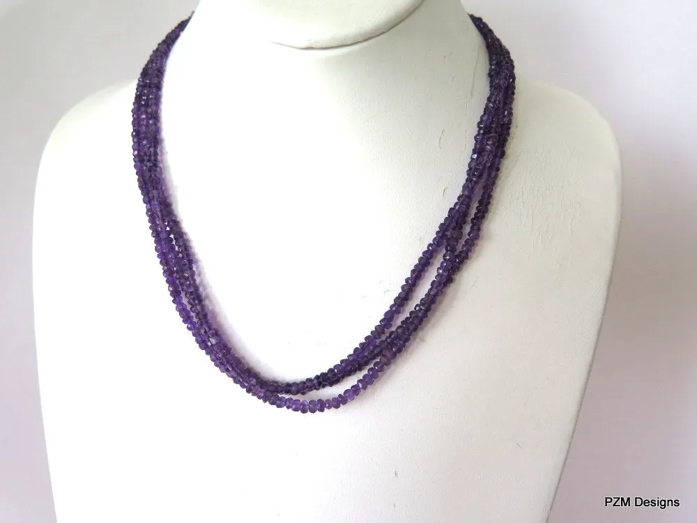 Multiple Strand Amethyst Necklace