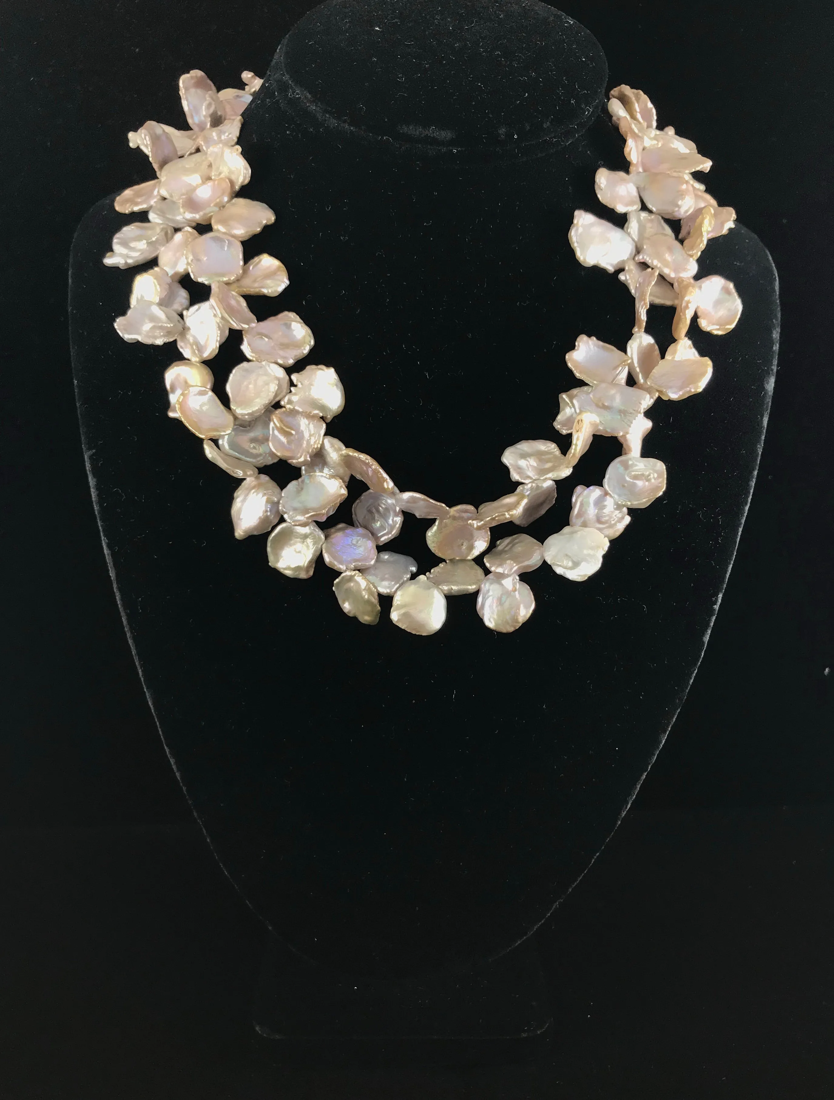 Natural Keishe Pearl Necklace