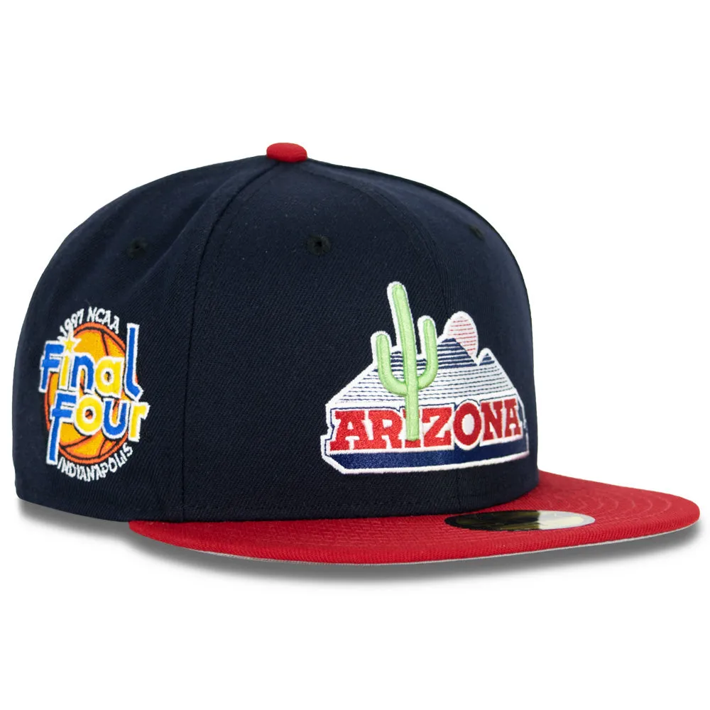 NCAA Arizona Wildcats New Era Two-Tone Vault Final Four Patch 59FIFTY Fitted Hat