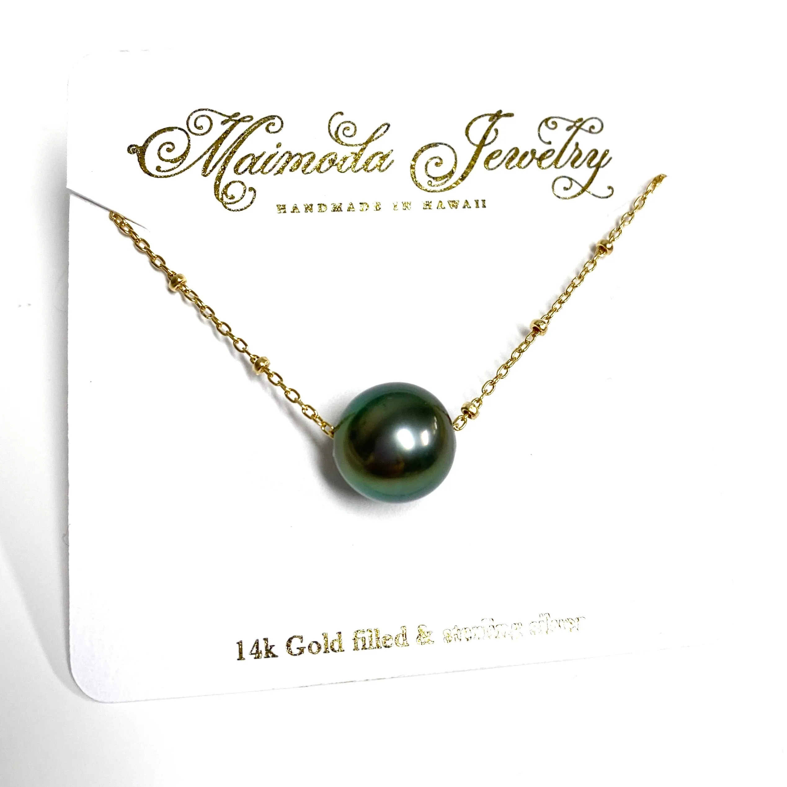 Necklace KEALANI - Tahitian pearl (N340)