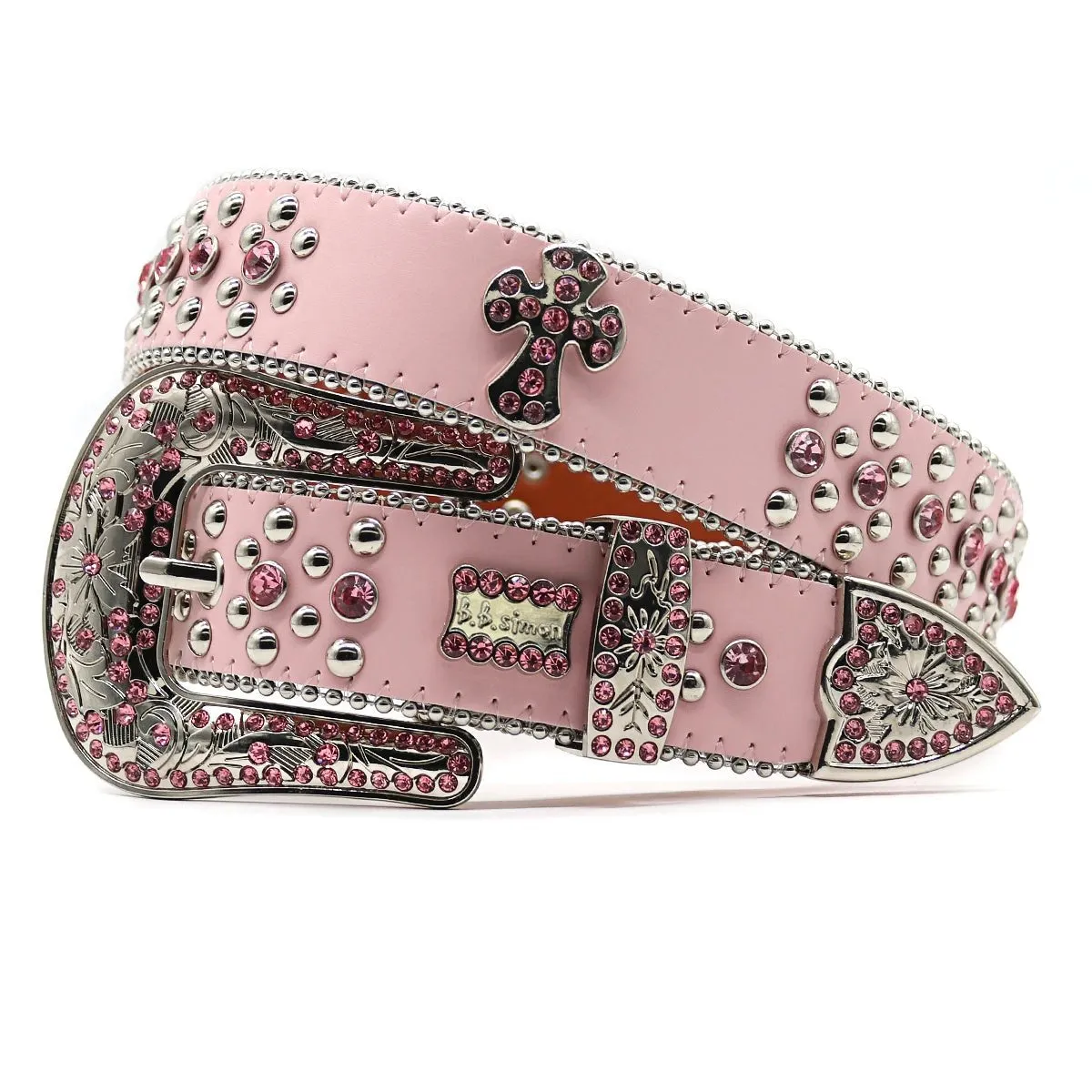 NOWISBB Y2K Rhinestone Belt – Western Cowgirl Bling Designer