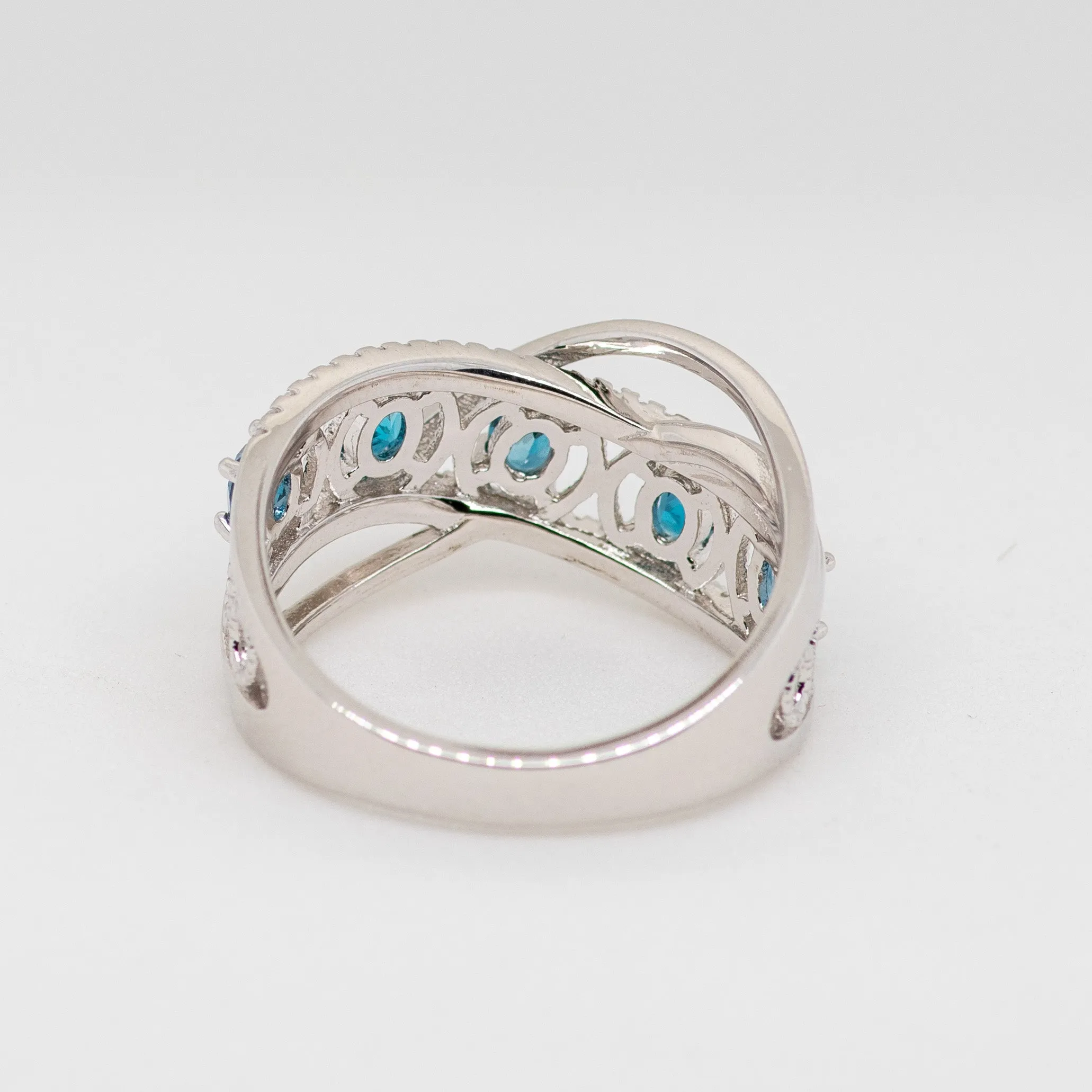 Parity London Blue Topaz Ring in Sterling Silver