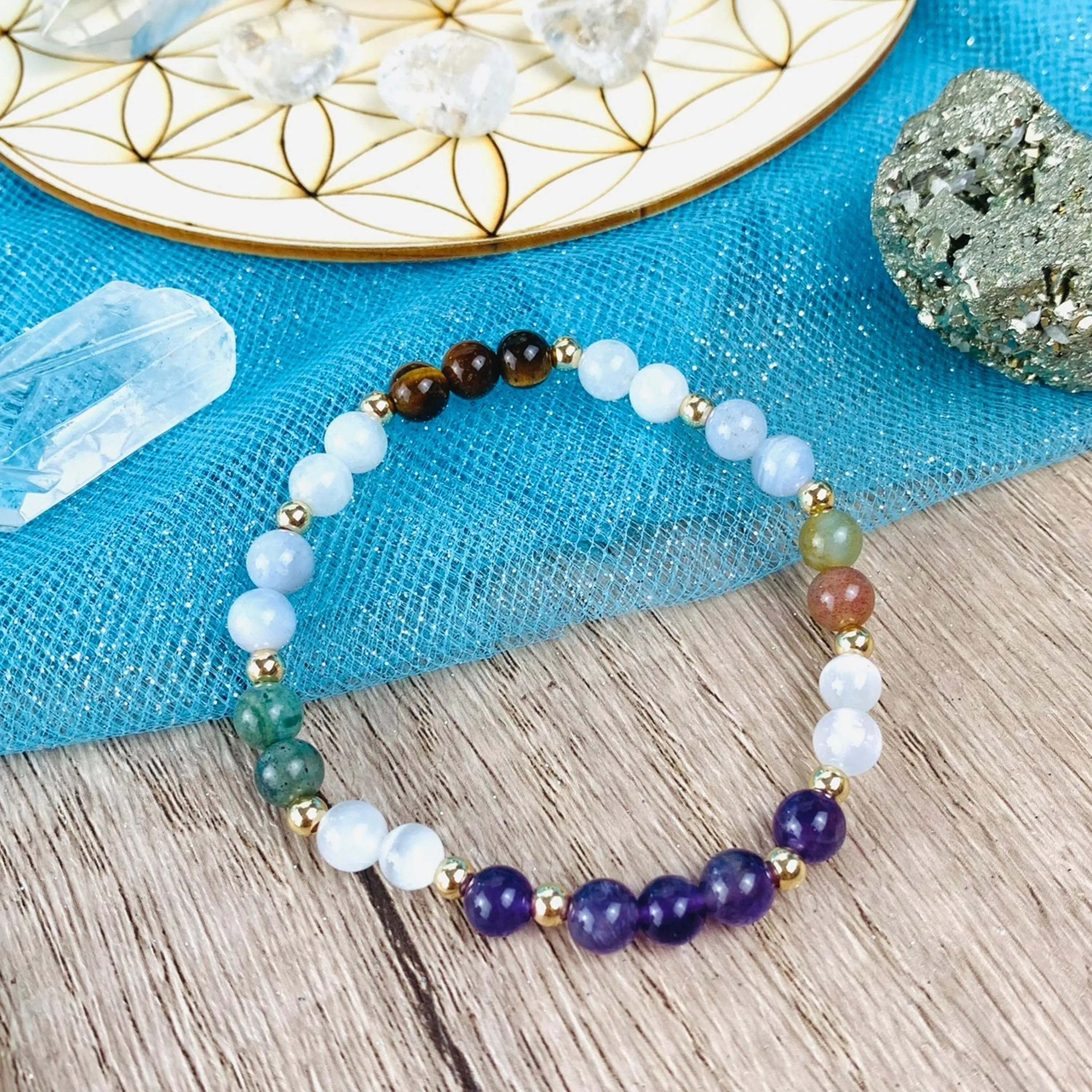 Pisces Zodiac Crystal Bracelet