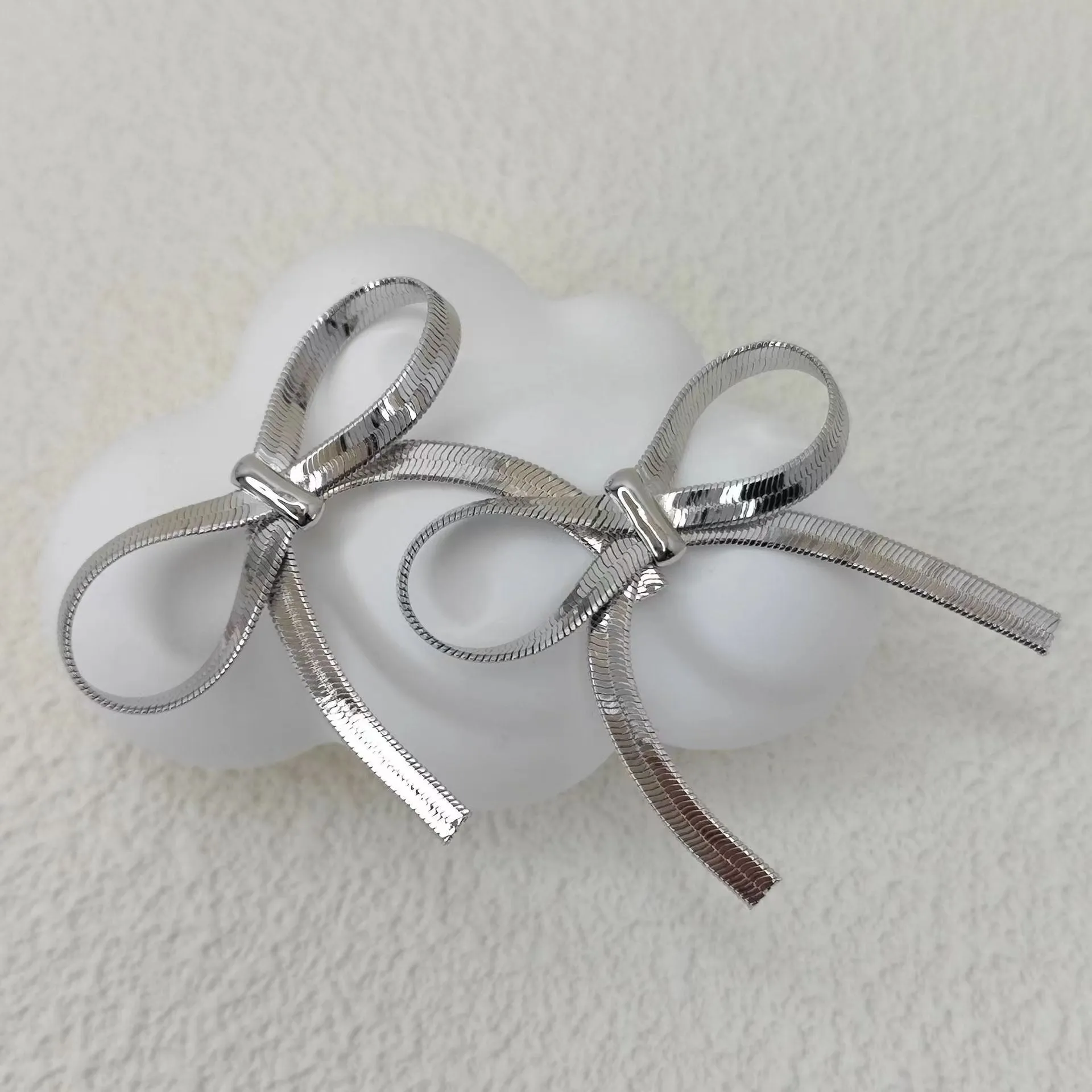 Pre Order:  Short Bow Minimalist Earring