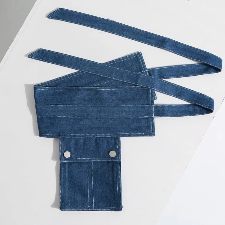 Premium Handmade Mini Denim Pocket Belt