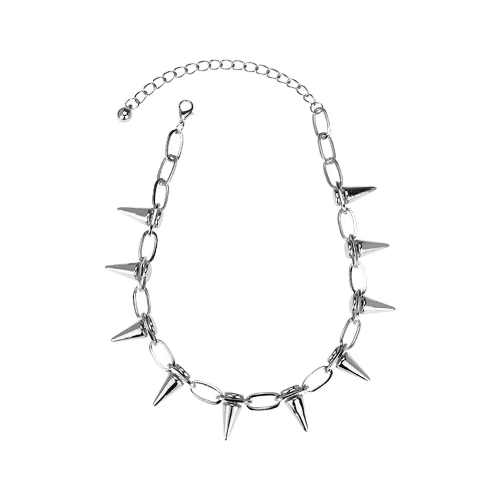 Punk Spike Chokers Collar For Women Men Gothic Harajuku Rivets Chocker Necklaces Kpop Rock Chains Necklace Trendy Jewelry Gifts