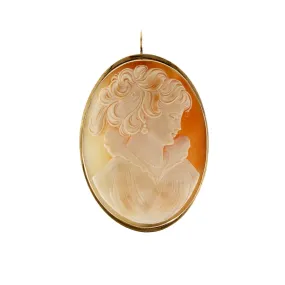 "Fair Lady" Cameo Brooch