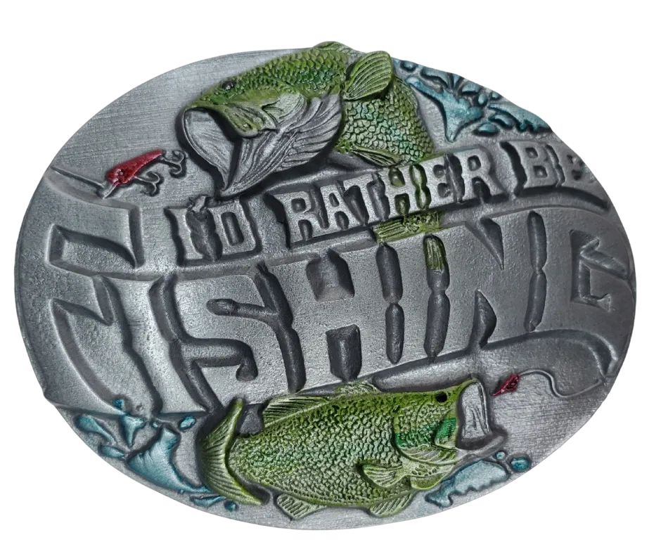 Rather be Fishing Belt Buckle