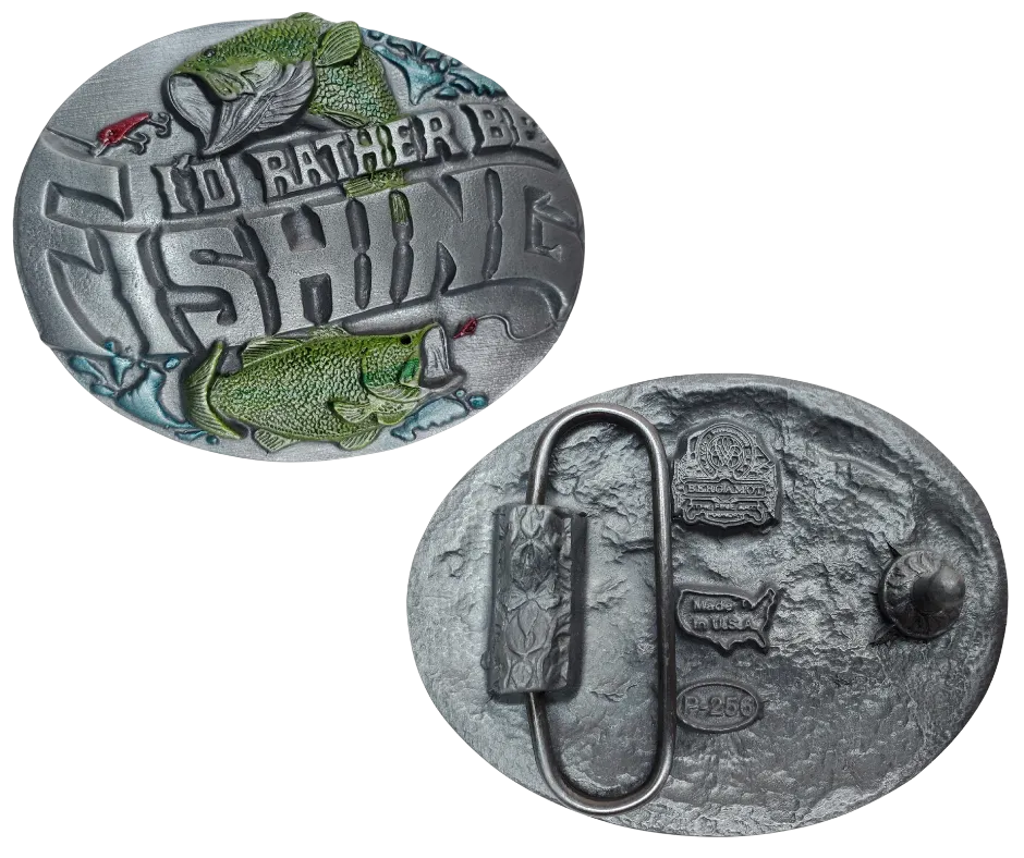 Rather be Fishing Belt Buckle